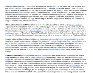 Poteau Welcome Letter